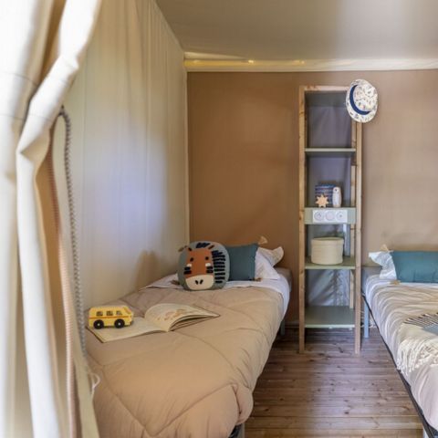 Zelt 6 Personen - Zelt Lodge Camélia 6 P 3 Schlafz. 1 Bad ***