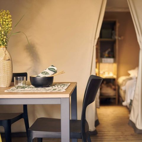 TENTE 4 personnes - Tente Lodge Clématite 4 pers 2 Ch 1 Sdb ***