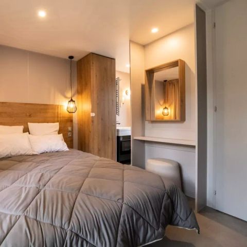 Stacaravan 4 personen - Cottage Jacinthe 3 Kamers 4 Personen Airconditioning + TV 2bad ****