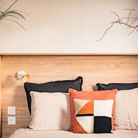 Stacaravan 4 personen - Cottage Premium Tulipe 3 kamers 4 personen Airconditioning + TV 2 badkamers