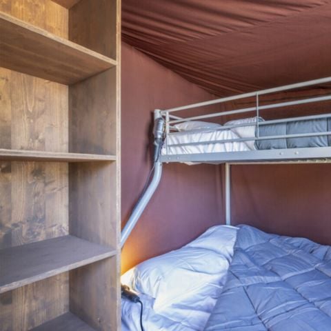 TENTE TOILE ET BOIS 5 personnes - Tiny Logde 2ch 5p avec vue forêt