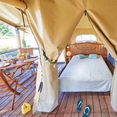TENTE TOILE ET BOIS 5 personnes - Lodges Bali