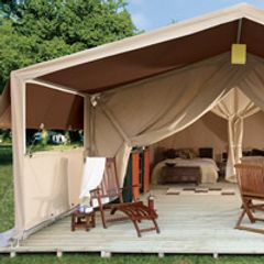 TENTE TOILE ET BOIS 5 personnes - Tente safari (sans sanitaires)
