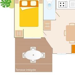 MOBILHOME 6 personnes - Comfort + |Terrasse Intégrée