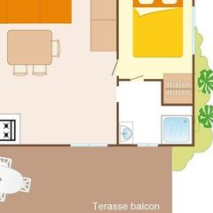 MOBILHOME 6 personnes -  Classic +  Clim. | Terrasse balcon