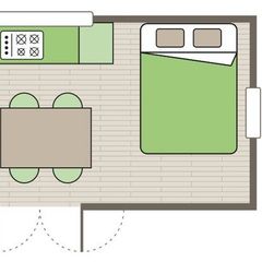 BUNGALOW TOILÉ 6 personnes -  sans sanitaires | 2 Ch. 6 Pers.