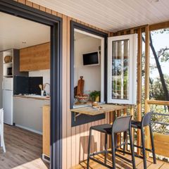 MOBILHOME 4 personnes - Living - Clim