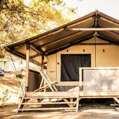 TENTE TOILE ET BOIS 5 personnes - Corsica Lodge 3 Pièces climatisé