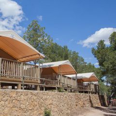 TENTE TOILE ET BOIS 4 personnes - Forêt, sans sanitaires