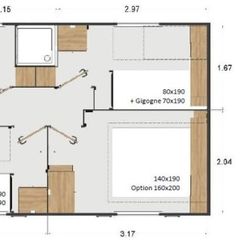 MOBILHOME 8 personnes - Excellence 3 chambres + clim