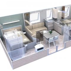 MOBILHOME 6 personnes - MH3 EVO 33 avec climatisation