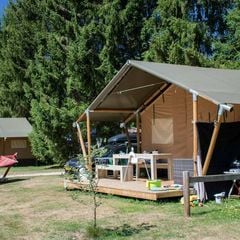 TENTE TOILE ET BOIS 5 personnes - LUXE, sans sanitaires