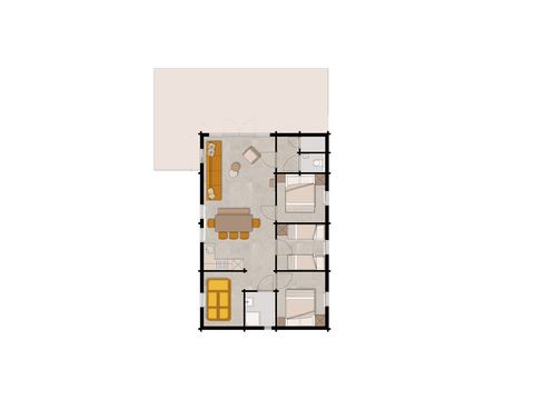 LODGE 6 persone - Woezel & Pip - Con sala giochi