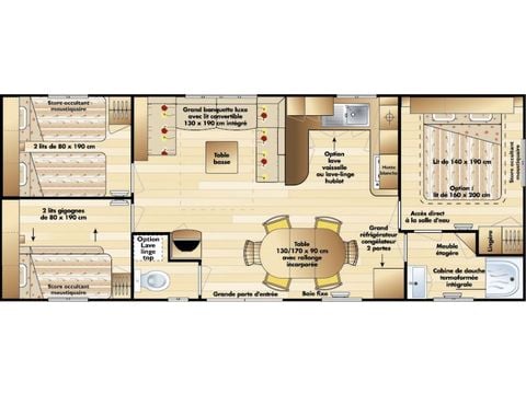 MOBILHOME 6 personnes - Tribu