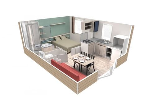 CASA MOBILE 2 persone - Agay - EVO 20 m² Comfort / climatizzata  Vista mare