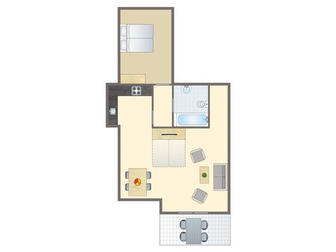Apartement 4 Personen - 4A