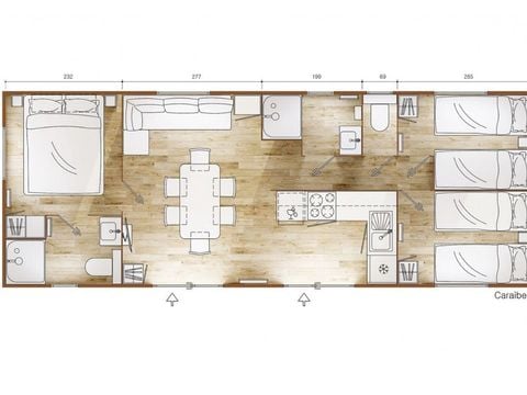 MOBILE HOME 6 people - Caribbean