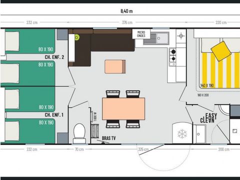 Mobilheim 6 Personen - Cordelia