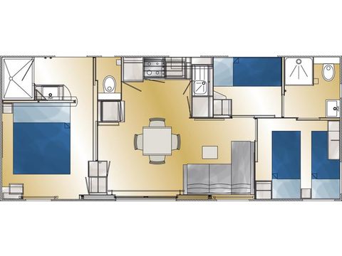 Mobile home 6 persons - TAOS Luxury - 3 bedrooms