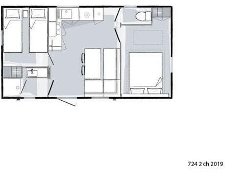 Mobilheim 4 Personen - Evasion 2 Zimmer