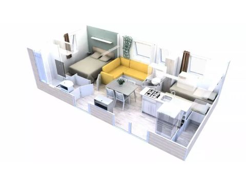 MOBILHOME 4 personas - Premium 3 Habitaciones 4 Personas