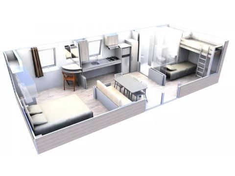 Stacaravan 4 personen - Premium 3 kamers 4 personen PMR