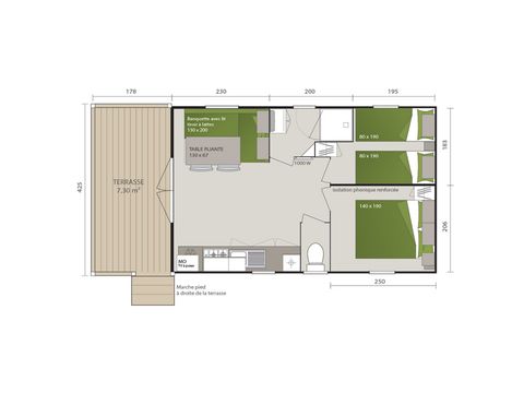 MOBILHOME 4 personas - LOGIA