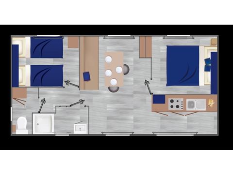 Mobile home 4 persons - Declick