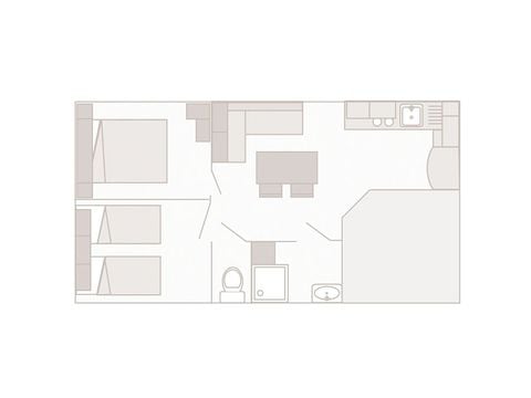 BUNGALOW 4 personnes - PRIVILEGE BERGERONETTE climatisé ❆