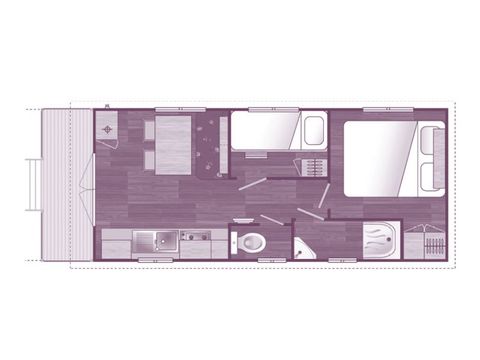CASA MOBILE 4 persone - ROULOTTE **** 4 persone