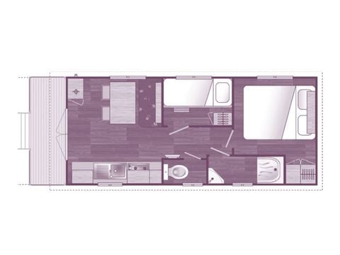 MOBILHOME 4 personnes - ROULOTTE **** 4 personnes