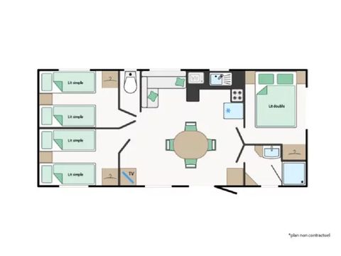 Mobile home 6 persons - BIHOREAU*** sleeps 6