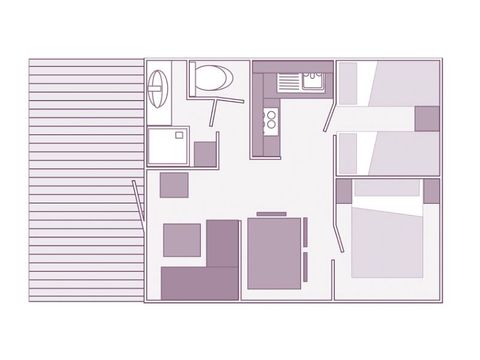 MOBILE HOME 5 people - Mobile-home FAUVETTE**** sleeps 5