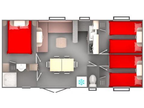 MOBILE HOME 6 people - 3 bedrooms