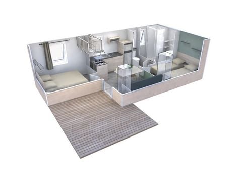 BUNGALOW 4 personnes - EVO Premium