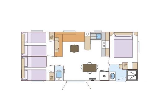 BUNGALOW 6 personnes - Cottage Premium - 36 m² - 3 chambres 4/6 pers