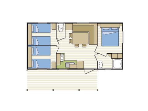 CASA MOBILE 6 persone - SANTORINO