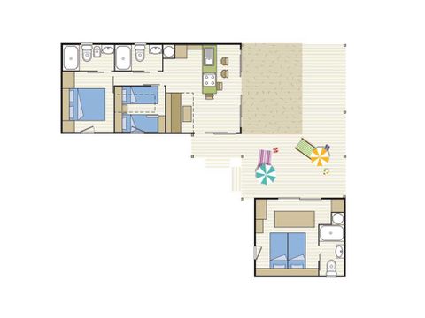 Mobile home 9 persons - ARCHIPEL