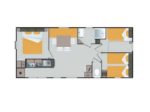 Mobile home 6 persons - TANGAROA