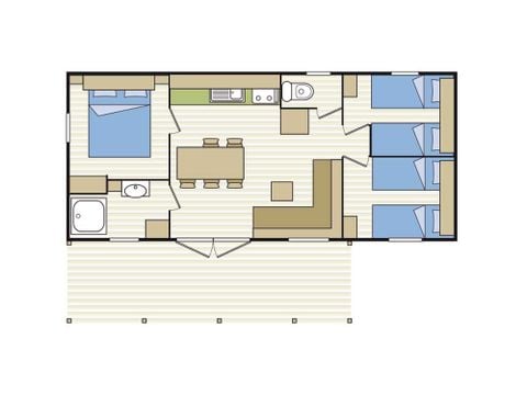 MOBILHOME 6 personas - EVASIÓN DE SANTORÍN