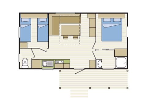 Mobile home 6 persons - HIBISCUS