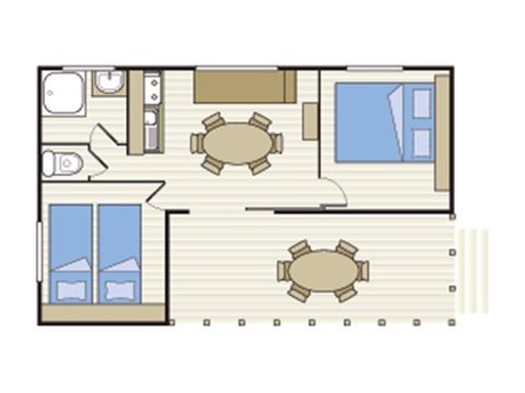Bungalow 4 persons - LAGON