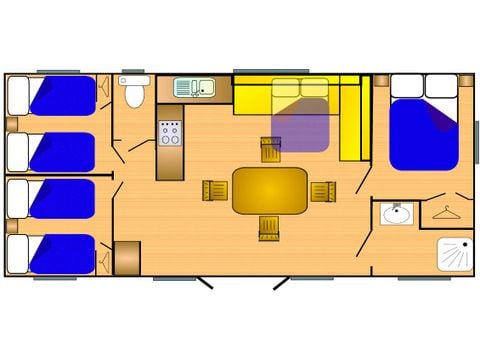 Mobilhome 6 personnes - Grand 950-3 CD