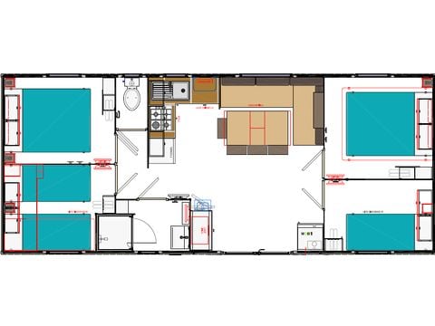 MOBILHOME 8 personnes - Palaos