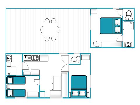 MOBILE HOME 6 people - Charme Plus Suite