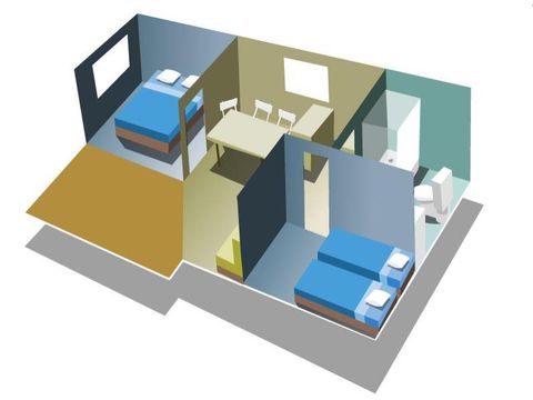 CHALET 6 personas - Chalet Rêve Confort climatizado (42 m²) - n°28 a 43