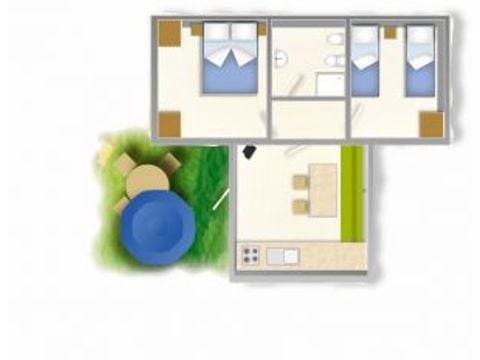 Mobile home 5 persons - BAIA LUX