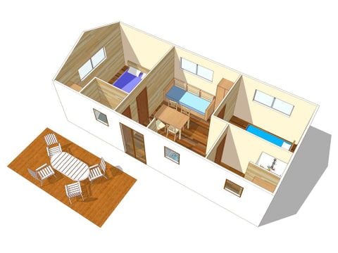 Mobilhome 4 personnes - Classic | 2 Ch. | 4 Pers. | Terrasse simple