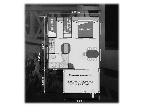 CHALET 5 persone - Moréa