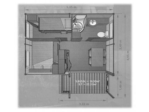 Chalet 4 persons - Tonga